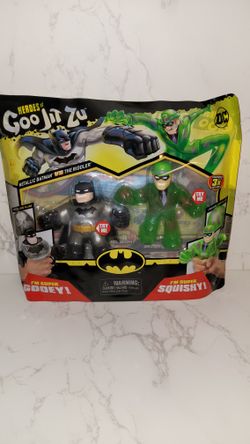 METALLIC BATMAN VS THE RIDDLER HEROES OF GOO JIT ZU DC Universe Gooey Stretchy