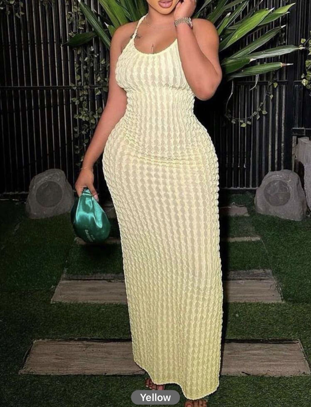 Solid Backless Halter Neck Dress *NEW*