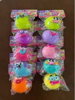 Orb Smushers lot of 10 THE NEW FULL SET! HTF, rare , Needoh, dumpling 100% Real