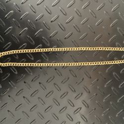 24” 18k Gold Curb Link Chain