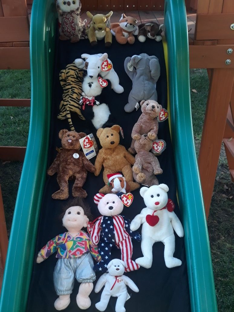 beanie babies many tagged MAKE OFFER