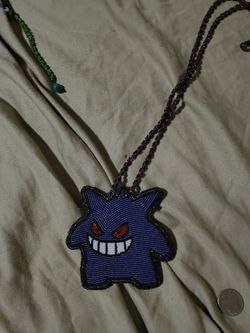 Pokemon Gengar Hand Made Prison Beaded Piece