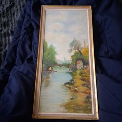 Lillian hull oil painting