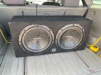 Kenwood subs subwoofers bajos with sealed box