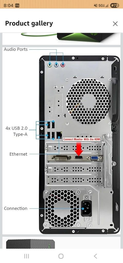 HP PAVILION TOWER Desktop Computer 