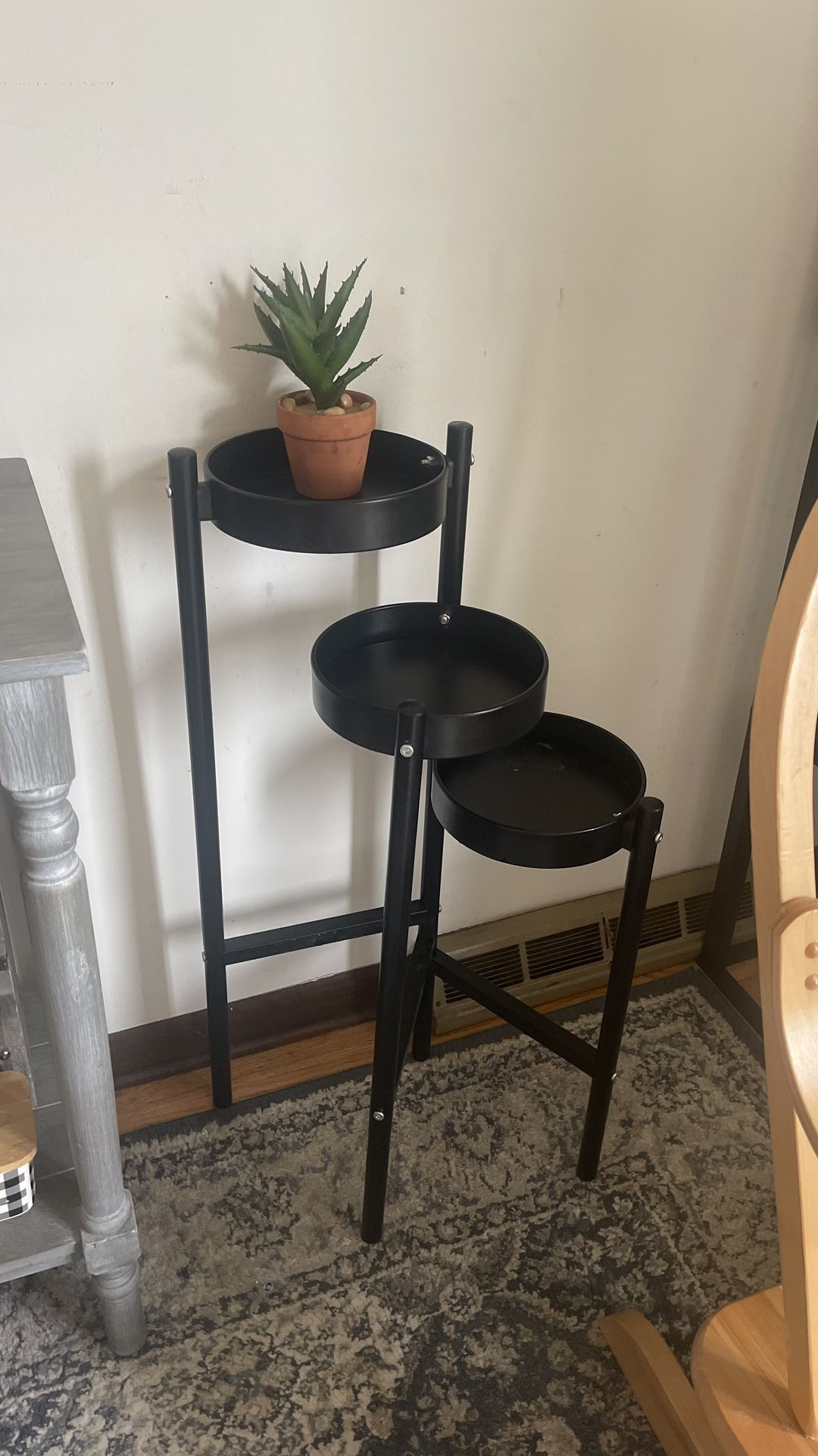 Metal Plant Holder With Stuff  Stand 