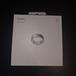 Oura Ring 4 Silver Size 8 Brand New Sealed 