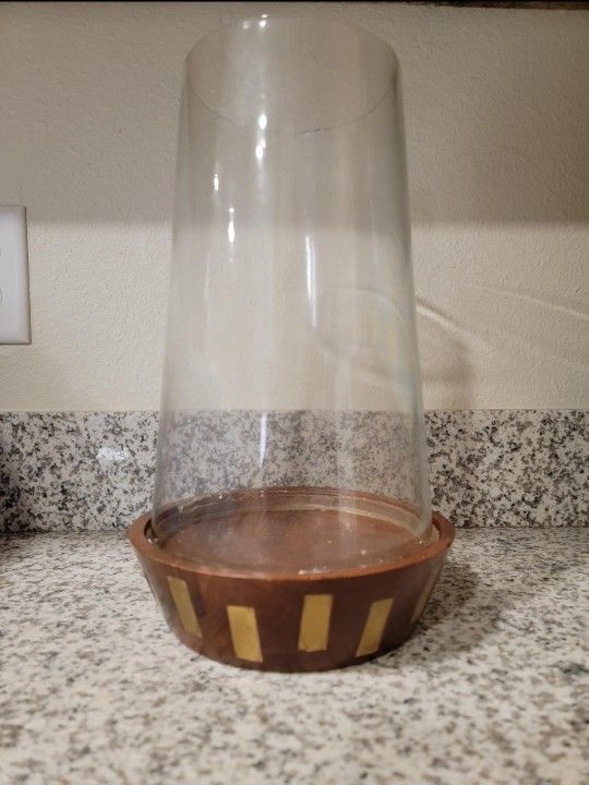 NEW Hurricane Style Candle Holder Succulent Plant Stand 