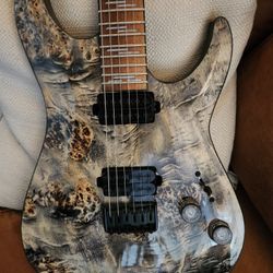 Schecter Omen Elite 7 MINT Charcoal Granite Marble w/HSC 
