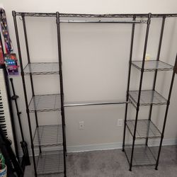 Clothes Rack w/ Shelves
