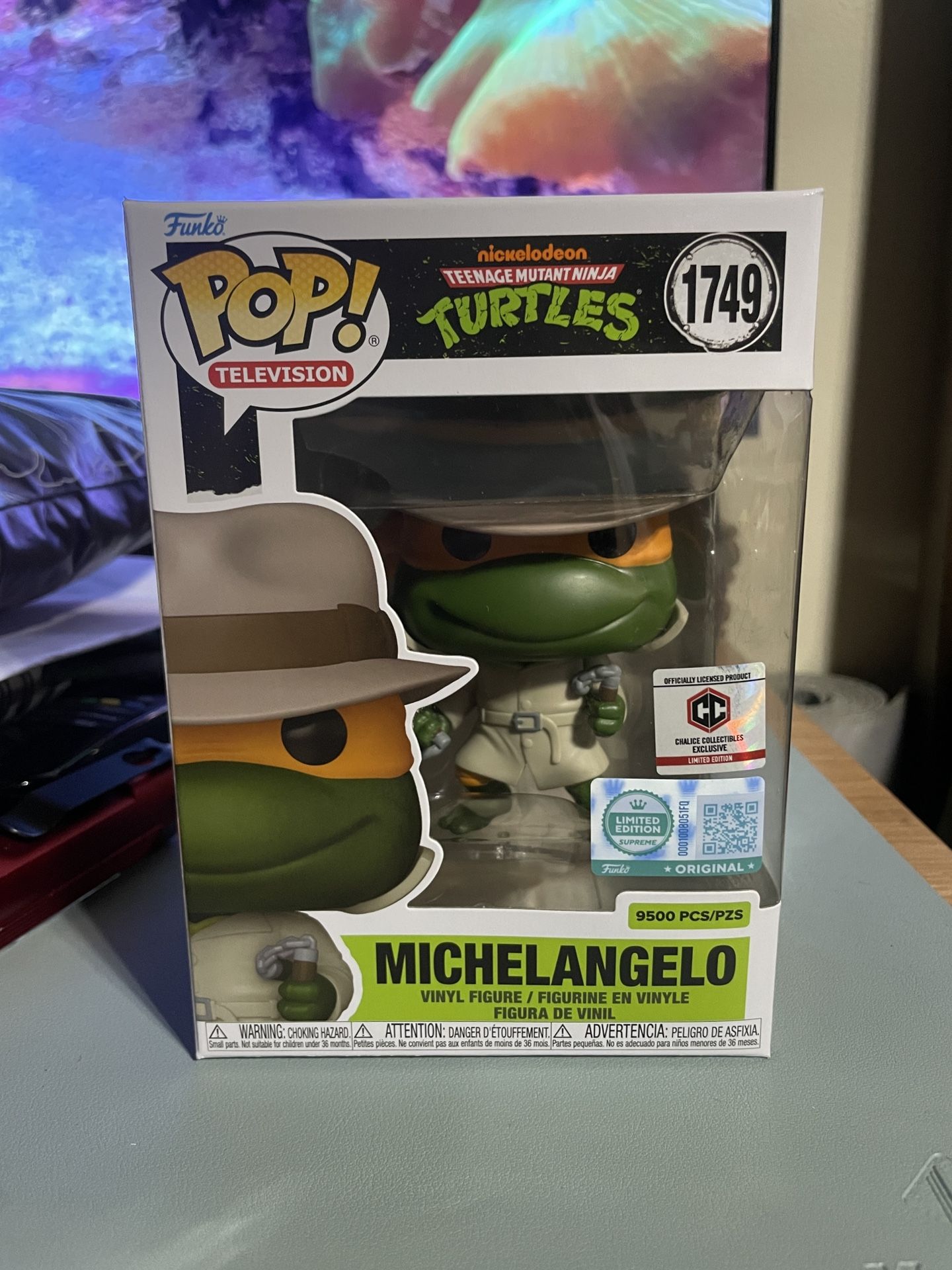Funko Pop Television Nickelodeon Teenage Mutant Ninja Turtles TMNT #1749 Michelangelo Chalice Collectibles Exclusive Limited Edition LE 9500 Pcs