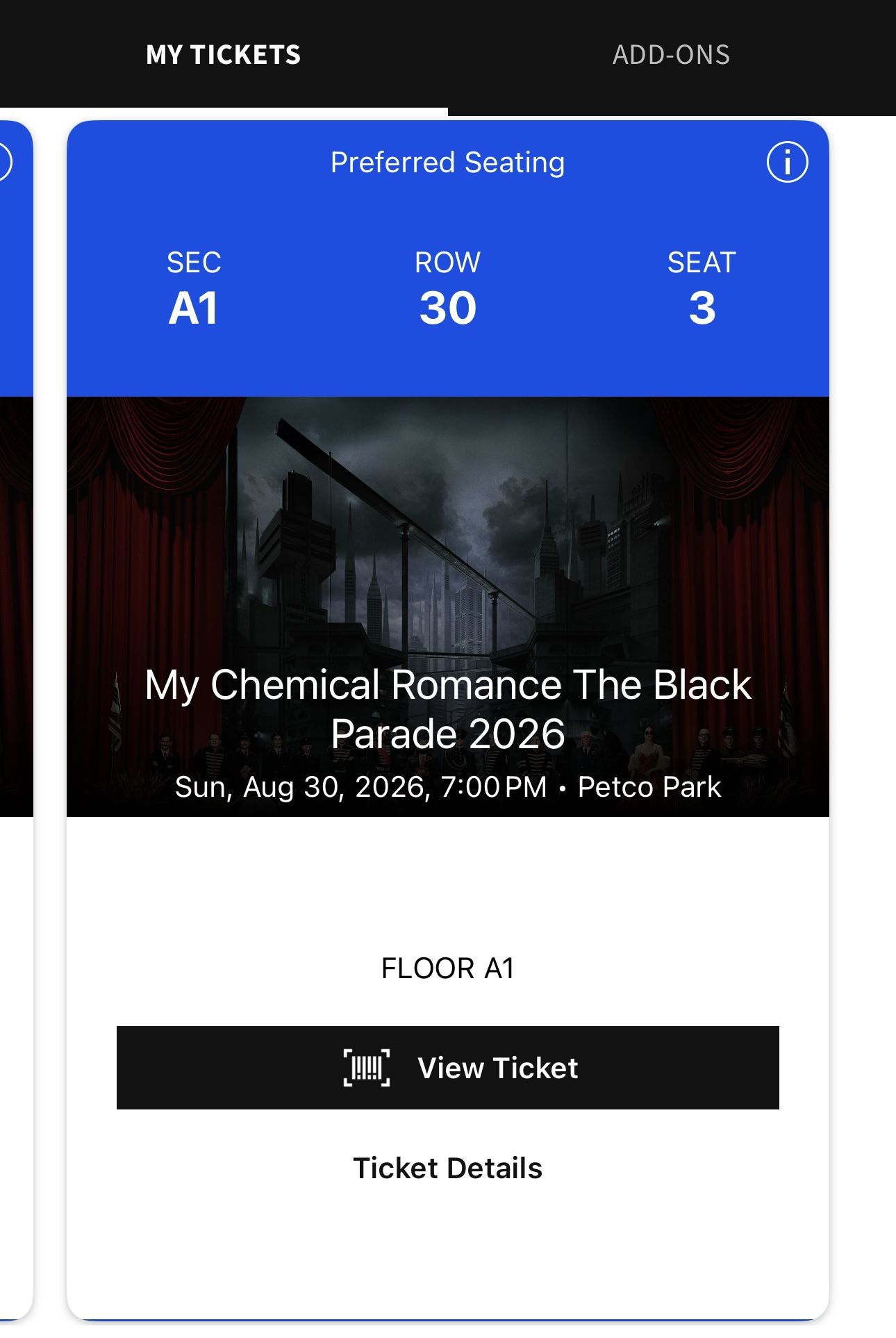 My Chemical Romance Tickets