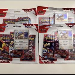 Pokemon Destined Rivals 3 Pack Blister [Kangaskhan] x4 SEALED