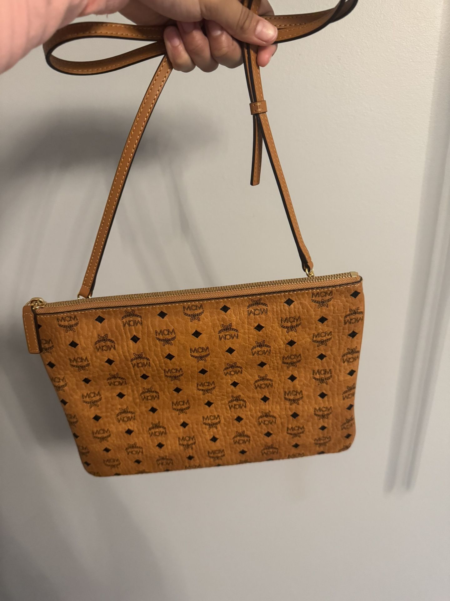 Women’s Brown Crossbody Mcm Pouch