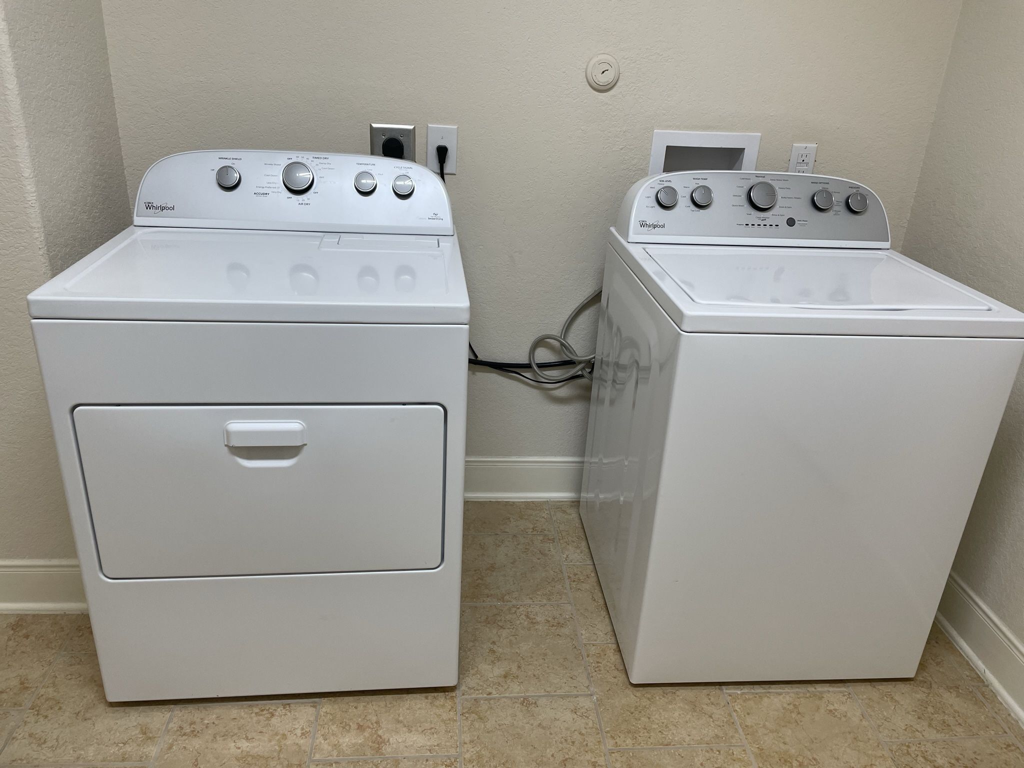 Whirlpool, Washer And Dryer, White