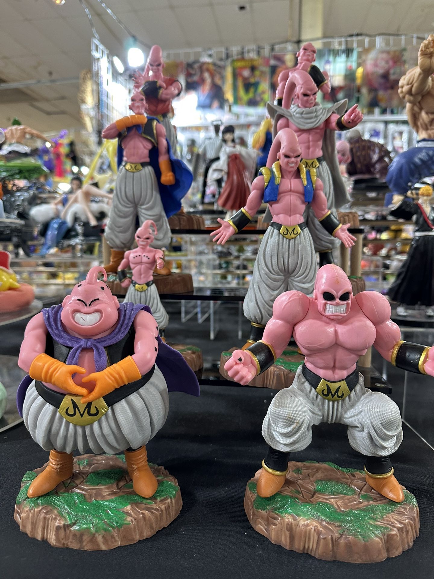 dragonballz figures dragonball majin Buu figures 8pcs (all with stand)