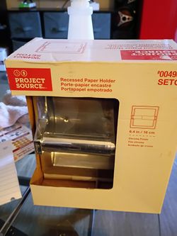 Project Source Recessed Toilet Paper Holder Chrome