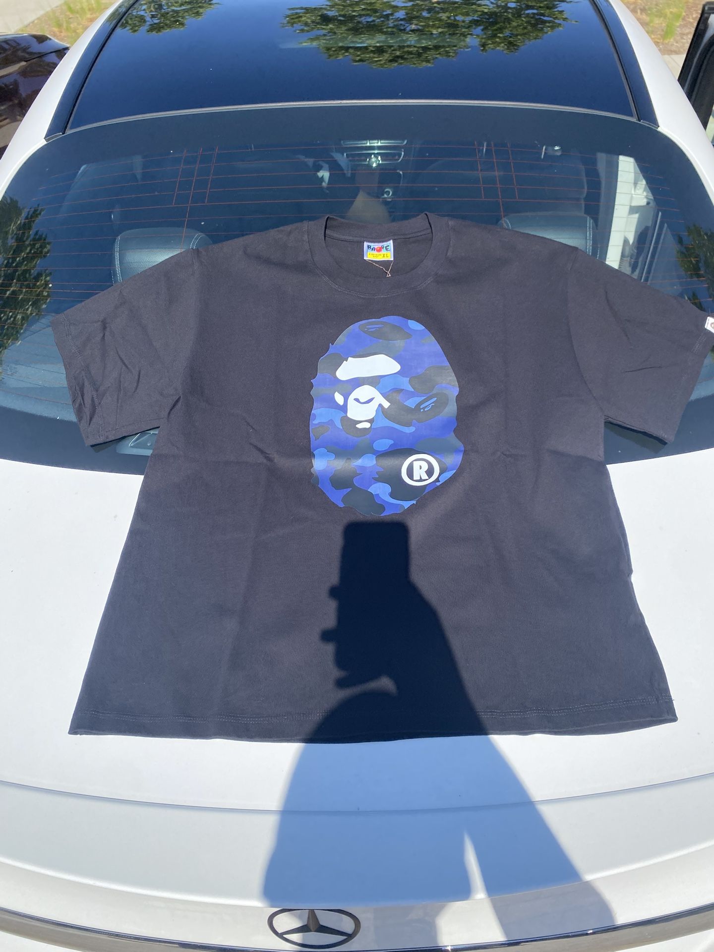 Black & Blue Bape Shirt