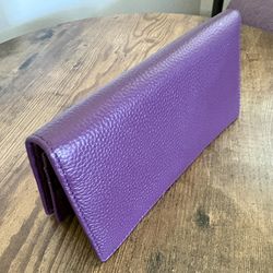 Purple RFID Blocking Women’s Wallet – Slim & Spacious – $18