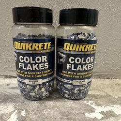 Quikrete Garage Epoxy Color Flakes - Blue - Unused 7oz Each