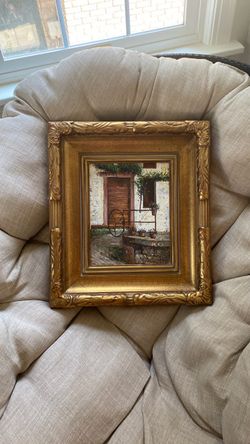 Italian-scape painting, framed