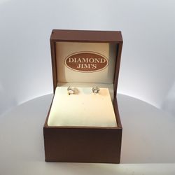 Lady’s Yellow 14Karat Earrings With 2.0Tw Round H/1 13 diamonds 