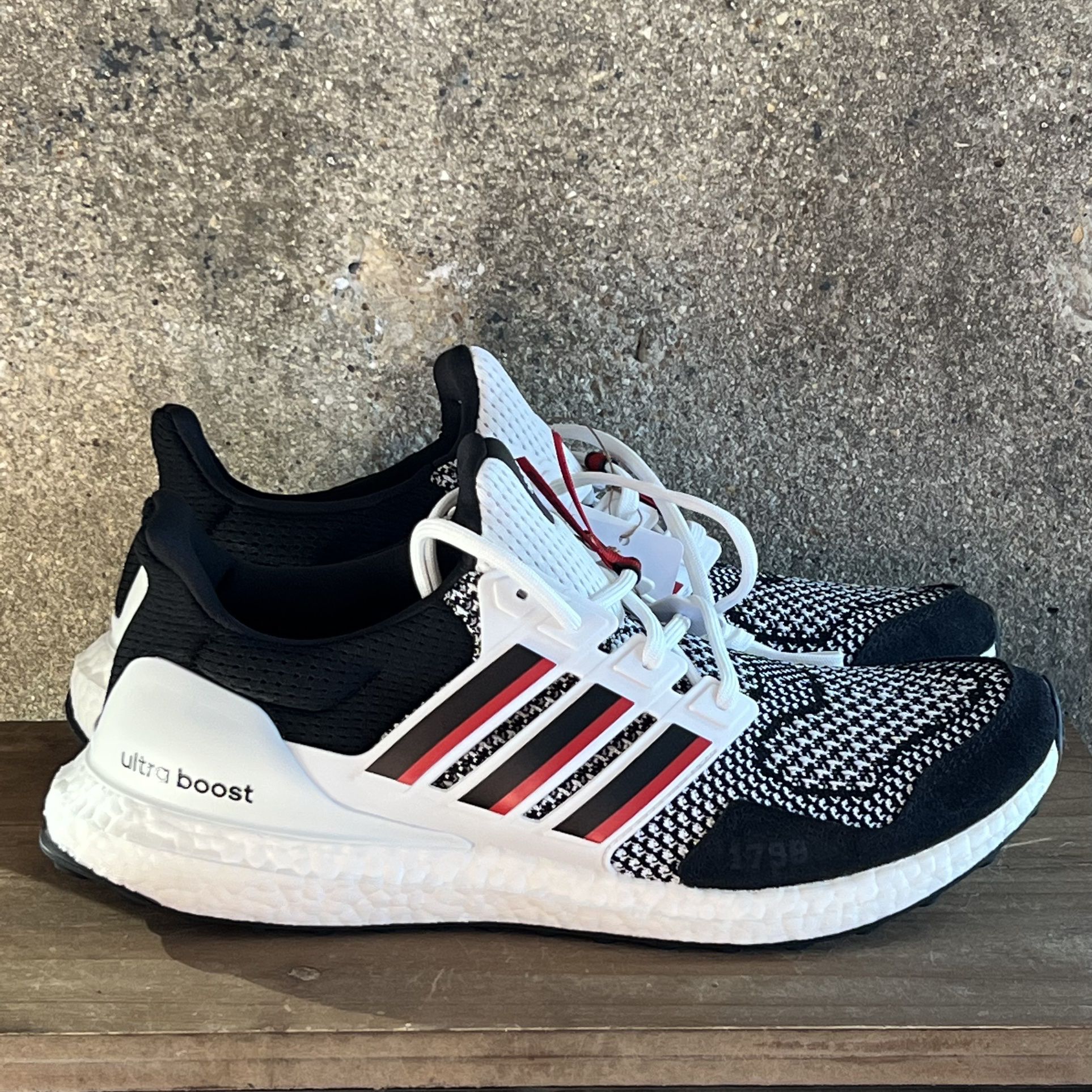 Adidas Ultraboost 1.0 Louisville Running Shoes - White, Red & Black - 1 Each