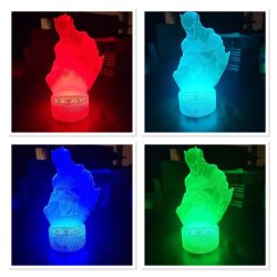 3D Fortnite Omega Skin Lamp 7 Colour Change Night Light Lamp