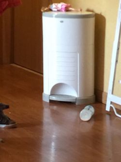 Baby diaper trash can!