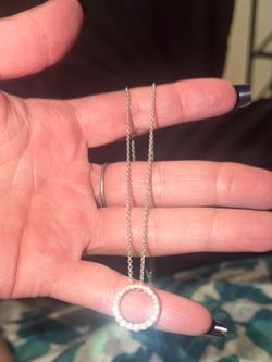 14k white gold necklace