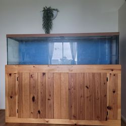 125 Gallon Aquarium Tank With Custom Wood Stand