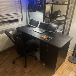 West Elm Desk with Storage & PC Tower Cabinet 💻🖥️