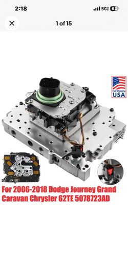62TE 6 Speed Transmission Valve Body Solenoid Pack For Dodge Chrysler