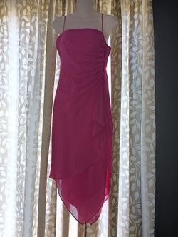 Pink Asymmetrical Wedding Guest Dress 