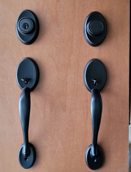 Kwikset Bronze Front Double Door Locks