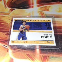 2019-20 PANINI CONTENDERS JORDAN POOLE DRAFT CLASS RC CARD #26...NRMT...SMOKE FREE HOME...$5..
