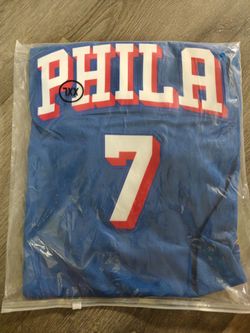 Jalen Brown #7 blue 76ers jersey