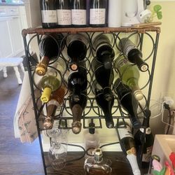 Modern Wine Rack – Holds Multiple Bottles (Wine Not Included)