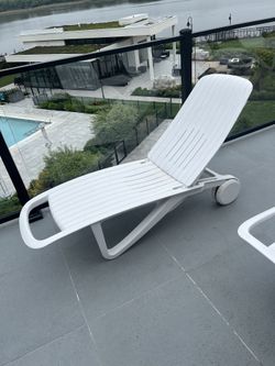 Two Chaise Lounge Chairs 