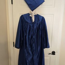Graduation FIU Gown Like New Blue