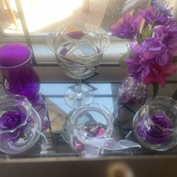 Misc Colored Vases And Decor