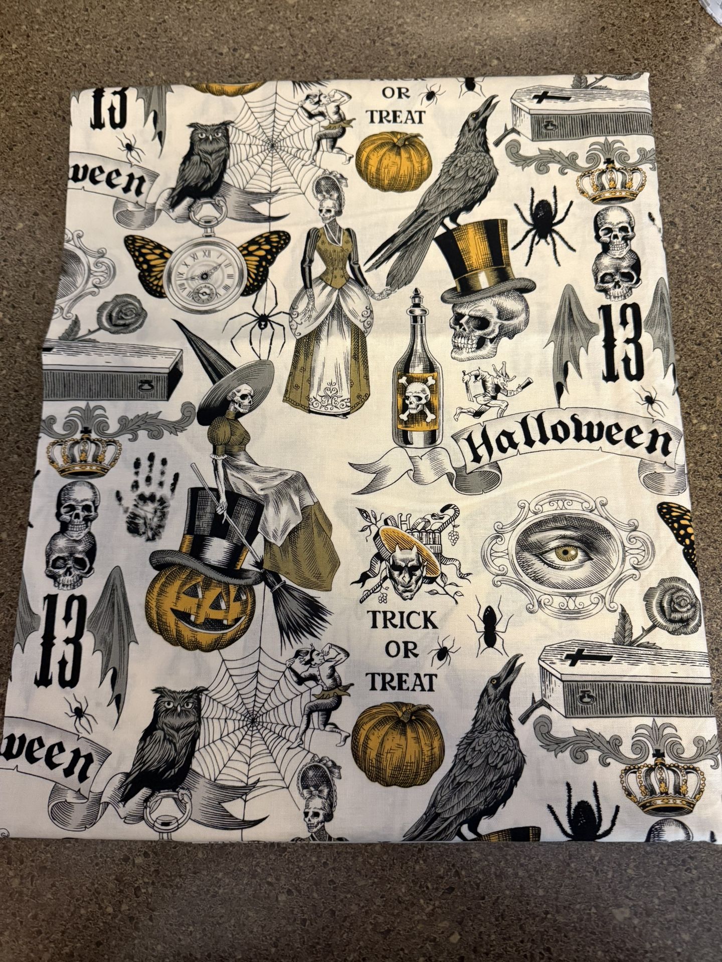 New 1 Yard Of Halloween Fabric