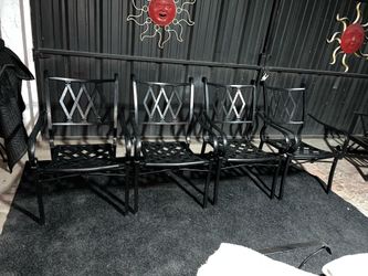 4 Aluminum Patio Outdoor Chairs