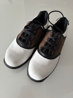 FootJoy saddle style junior golf shoes big kids size 5 excellent condition