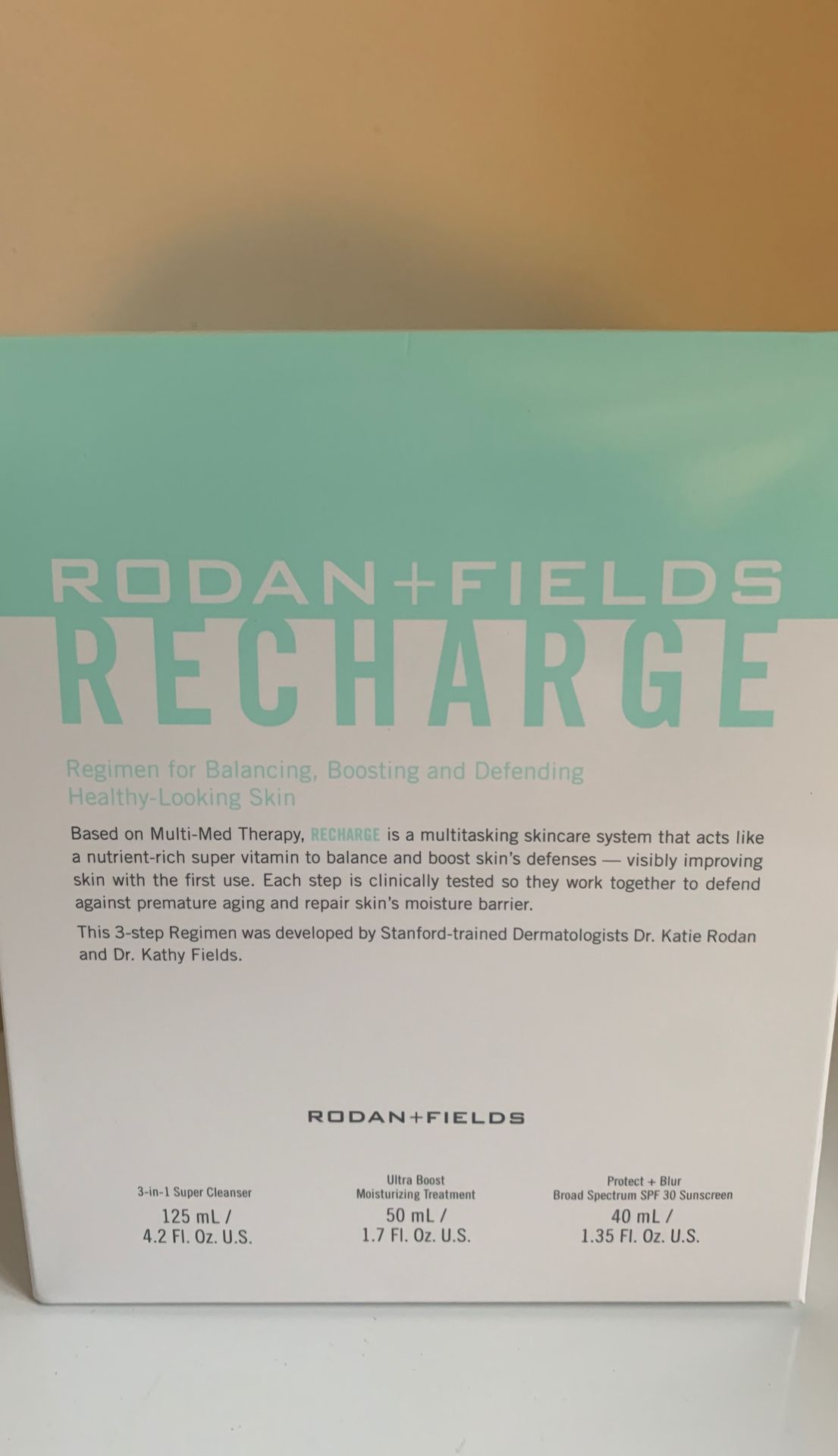 Rodan and Fields RECHARGE Regimen