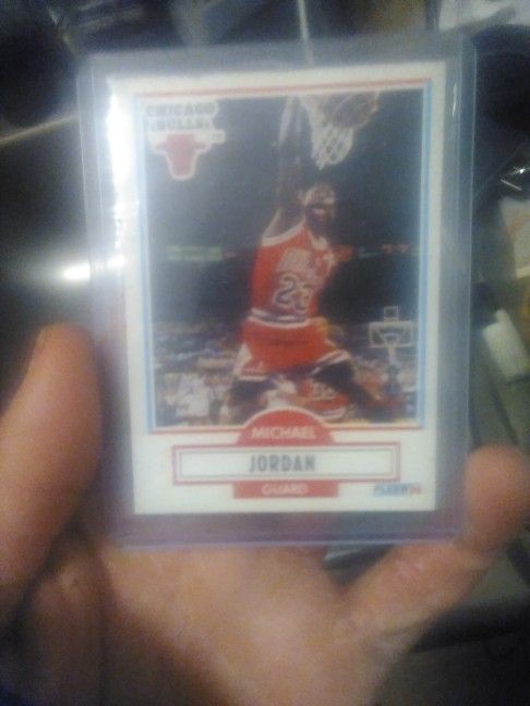 Michael Jordan Fleer 1990 No Line On Back Error Card