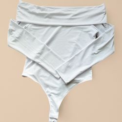 Off The Shoulder Long Sleeve Body Suit