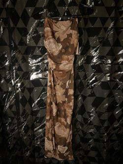 Blaise Brown Floral Midi Maxi Dress