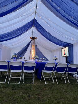 Drape Tents Tables Chairs
