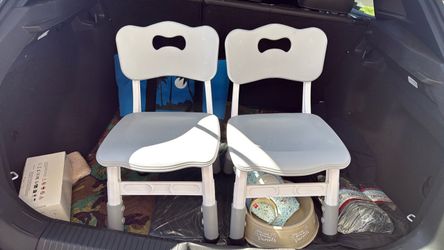 Kids Chairs 2 (Only) Gray New !!